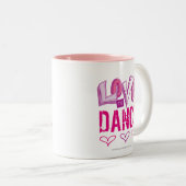 Liebe-Tanz Zweifarbige Tasse (VorderseiteRechts)