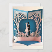 Liebe tanzt unter dem Schatten der Bäume Einladung (Vorderseite)