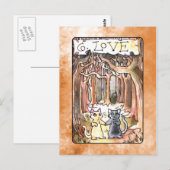 Liebe-Tarot-Karte Postkarte (Vorne/Hinten)