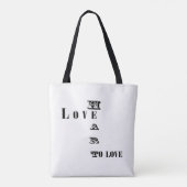 Liebe Tasche (Rückseite)