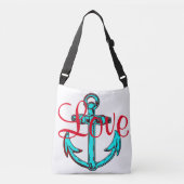 Liebe Tasche Hübscher Strandanker (Vorderseite)