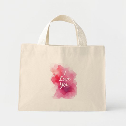 Liebe Tasche in Aquarellfarbe (Vorne)