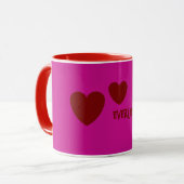 LIEBE TASSE ALS GIFT NEUJAHR VALANTINE EHEFRAU HUS (Vorderseite Links)