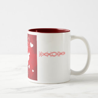 Liebe-Tasse - besonders angefertigt Zweifarbige Tasse