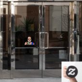 Liebe Tasse Fensteraufkleber (Büro Tür)