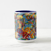 "Liebe" Tasse für Getränke (Zentrum)