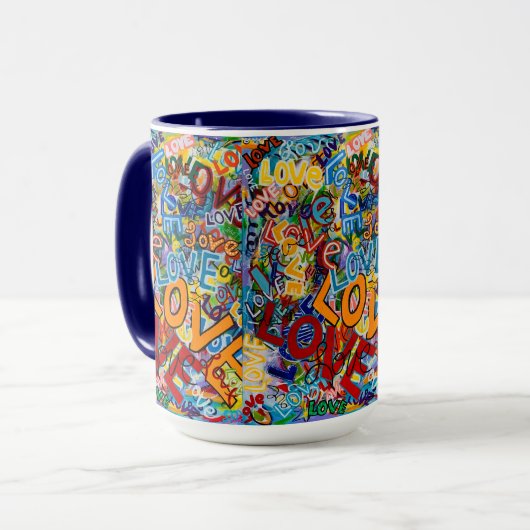 "Liebe" Tasse für Getränke (Vorderseite Links)