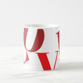 Liebe-Tasse in Rottönen Kaffeetasse (Mittel)