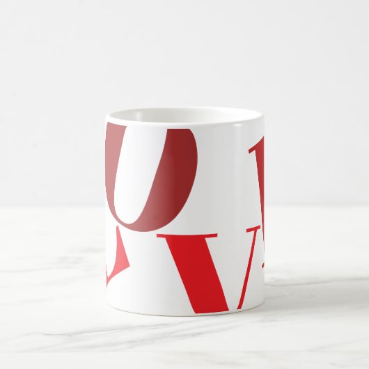 Liebe-Tasse in Rottönen Kaffeetasse (Mittel)