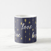 Liebe Tasse lila Pfeile (Mittel)