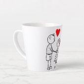 Liebe Tasse mit Niedlichem Paar (Linke Ecke)