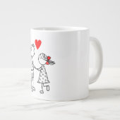 Liebe Tasse mit Niedlichem Paar - Malerei (Vorderseite Rechts)