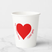 Liebe Tasse Pappbecher (Vorderseite)
