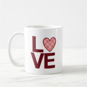 LIEBE Tasse - Rot (Links)