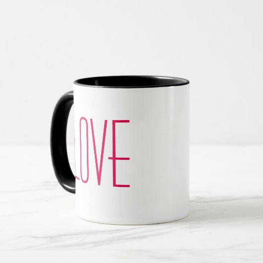 LIEBE-Tasse Tasse (Vorderseite Links)
