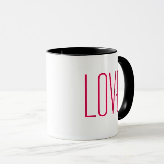 LIEBE-Tasse Tasse (VorderseiteRechts)