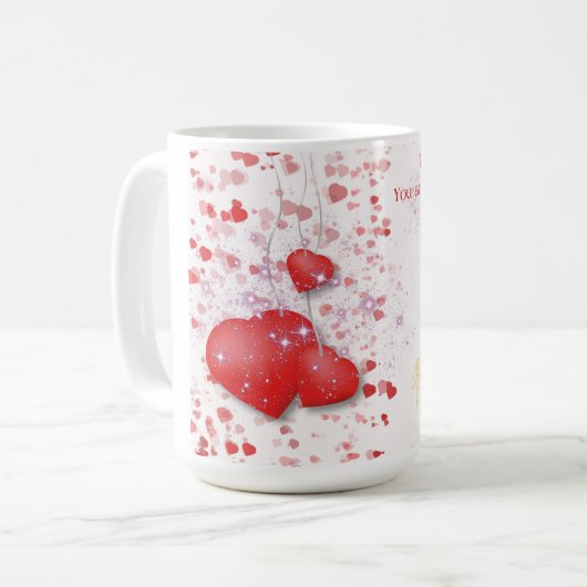 Liebe Tasse zu dir geliebt ein (Vorderseite Links)