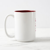 Liebe-Tasse Zweifarbige Tasse (Links)