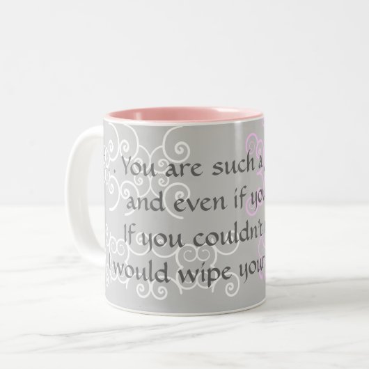 Liebe-Tasse Zweifarbige Tasse (Vorderseite Links)