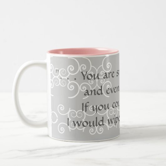 Liebe-Tasse Zweifarbige Tasse (Links)