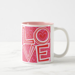 LIEBE-Tasse Zweifarbige Tasse