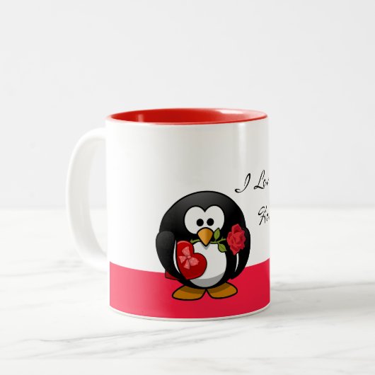 Liebe-Tasse Zweifarbige Tasse (Vorderseite Links)