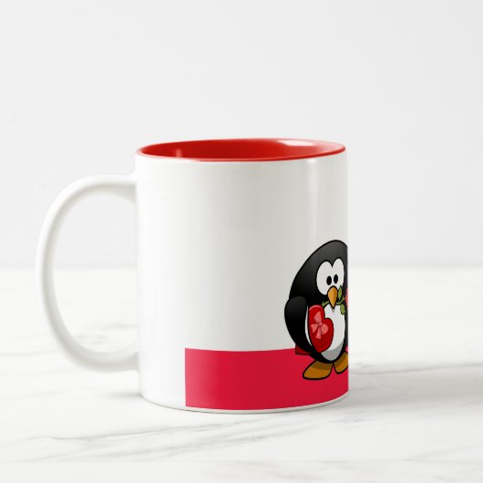 Liebe-Tasse Zweifarbige Tasse (Links)