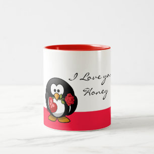 Liebe-Tasse Zweifarbige Tasse