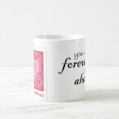 Liebe-Tassen-für immer Briefmarke Kaffeetasse (Mittel)