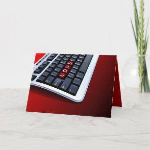 Liebe-Tastatur Feiertagskarte