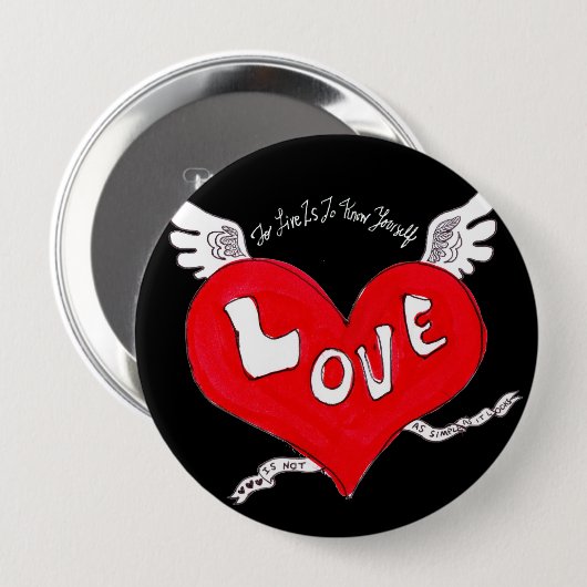 Liebe Tattoo Button (Vorne & Hinten)
