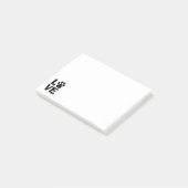 Liebe-Tatzen-Druck-Post-Itanmerkung Post-it Klebezettel (angewinkelt)