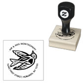 Liebe Taube Rücksendeadresse Briefmarke Gummistempel (Stempel)