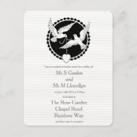 Liebe taucht elegante Lesben-Hochzeit-Einladung au