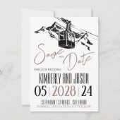 Liebe Taupe Save The Date (Vorderseite)
