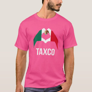 Liebe Taxco Mexiko Urlaub Mexiko Flaggen 2 T-Shirt