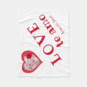 LIEBE te amo Fleece Blanket (Vorderseite)