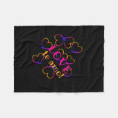 Liebe te amo! fleecedecke (Vorderseite (Horizontal))