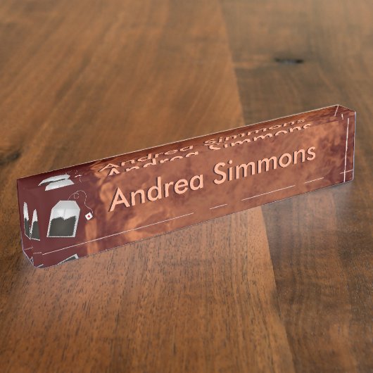 Liebe Tea Namensplakette (Seite)