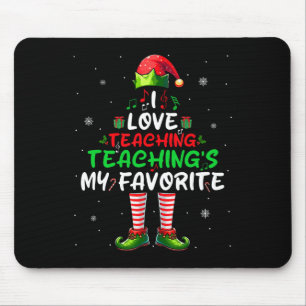 Liebe Teaching's My Lieblings-Weihnachtsmusiklehre Mousepad