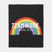 Liebe, Teamwork und all das Hippie-Zeug Fleecedecke (Vorderseite)