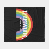 Liebe, Teamwork und all das Hippie-Zeug Fleecedecke (Vorderseite (Horizontal))