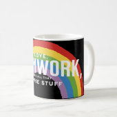 Liebe, Teamwork und all das Hippie-Zeug Kaffeetasse (VorderseiteRechts)