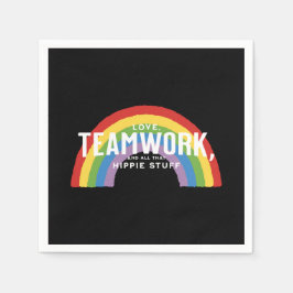 Liebe, Teamwork und all das Hippie-Zeug Serviette