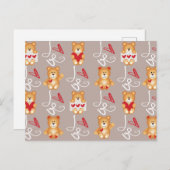 Liebe Teddy Bear Postkarte (Vorne/Hinten)