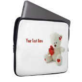 Liebe Teddy Valentine individuelle Notebookhülle Laptopschutzhülle (Vorne Rechts)