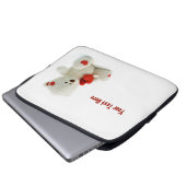 Liebe Teddy Valentine individuelle Notebookhülle Laptopschutzhülle (Vorne Knopf)
