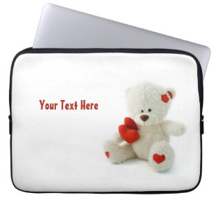 Liebe Teddy Valentine individuelle Notebookhülle Laptopschutzhülle