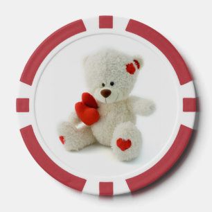 Liebe Teddy Valentine Poker Chips
