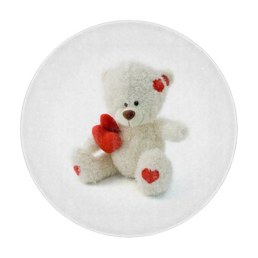 Liebe Teddy Valentine Schneidebrett (Vorderseite)